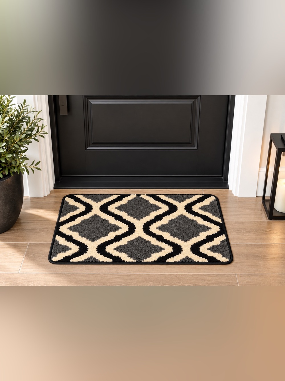 Kitinjoy Indoor Door Mat, 32”x20” Non-Slip Dirt Trapper Doormat